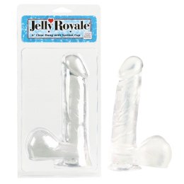 Dildo-DONG W/SUCTION CUP CLEAR 6 INCH