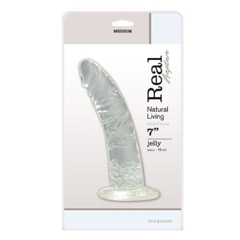 Dildo-FALLO JELLY REAL RAPTURE CLEAR 7""""""""""""""""