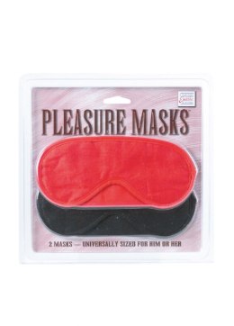Maska-PLEASURE MASKS 2 PCS RED/BLACK