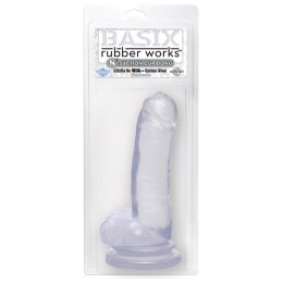 Dildo-BASIX 8"""""""" DONG W SUCTION CUP CLEAR
