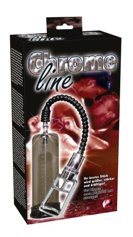 POMPKA DO PENISA Chrome Line Pump-Pompka do penisa chromowana
