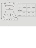 Bielizna-Flores koszulka i stringi czarna L/XL