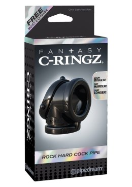 Pierścień-ROCK HARD COCK PIPE BLACK