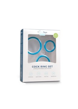 Pierścień-Cock Ring Set Blue