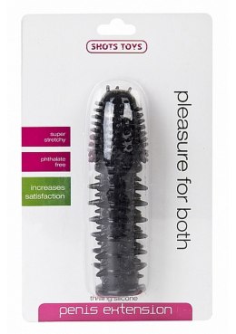 Thrilling Silicone Penis Extension - Black