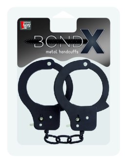 Kajdanki-BONDX METAL CUFFS - BLACK