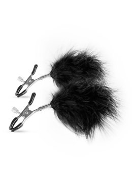 Stymulator-Adjustable Nipple Clamps With Feathers