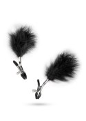 Stymulator-Adjustable Nipple Clamps With Feathers
