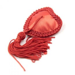 Bielizna-Heart Nipples Tassels RED
