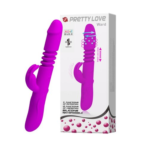 WIBRATOR PRETTY LOVE - WARD, USB, 12 vibration, 4 rotation