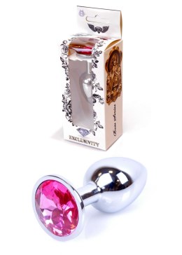 KOREK ANALNY Plug-Jewellery Silver PLUG- Pink
