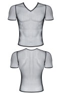 Męski t-shirt z elastycznej siatki w serek M