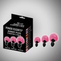 Bunny plug 3 - pack black with pink tail starter 3 - pack