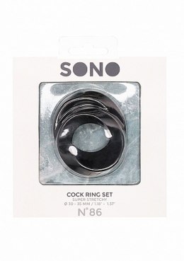 NO. 86 - Cock Ring Set - Black