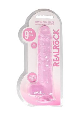 9" / 23 cm Realistic Dildo With Balls - Pink