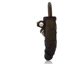 Stymulator-Sleeve/Cock Ring With Vibrating Brown