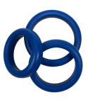 SILIKONOWE RINGI NA PENISA 3 blue silicone rings