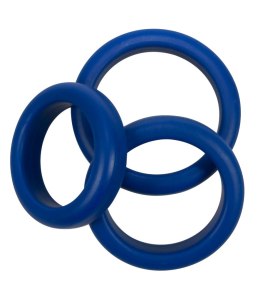 SILIKONOWE RINGI NA PENISA 3 blue silicone rings