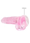 8" / 20 cm Realistic Dildo With Balls - Pink