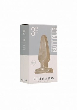 Butt Plug - Basic - 3 Inch - Glass