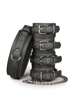 Kajdanki-Fetish set with collar, ankle- and wrist cuffs