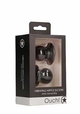 Vibrating Nipple Suckers - Black