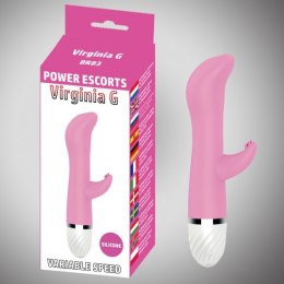 Virginia g pink 17 cm silicone vibrating 10 speed