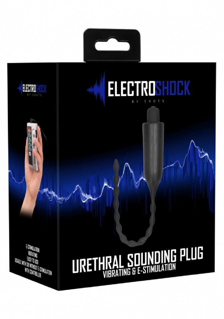 E-Stimulation Vibrating Urethral Sounding Plug - Black
