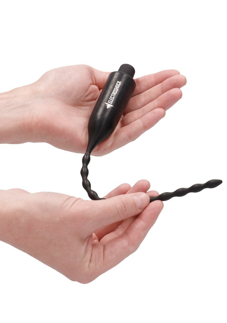 E-Stimulation Vibrating Urethral Sounding Plug - Black
