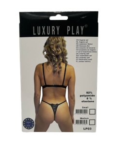 Bielizna-Luxury Play - Lingerie Set Medium Black