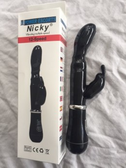 Nicky black 14 speed g spot vibrating 22 cm