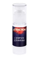 LUBRICANT ATTRACTION CHAMPAGNE STRAWBERRY 50 ML