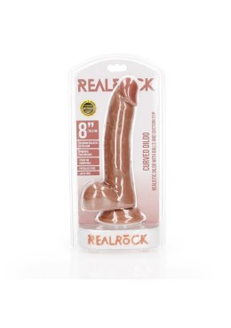Curved Realistic Dildo Balls Suction Cup - 8