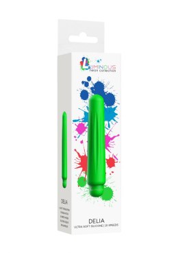 Delia - ABS Bullet With Sleeve - 10-Speeds - Green