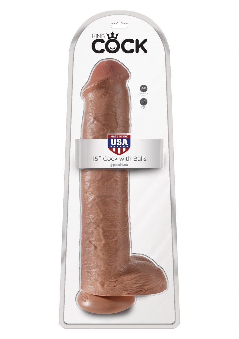 Dildo-King Cock 15Inch With Balls