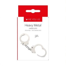 Kajdanki- Me You Us Heavy Metal Handcuffs Silver