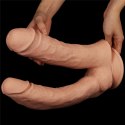 Podwójne potężne dildo do sexu wyżyłowane 33 cm