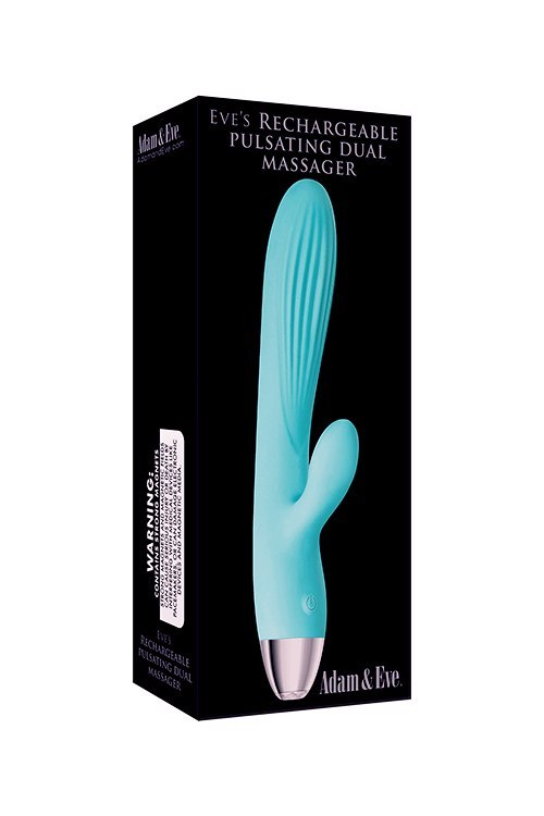A&E EVES PULSATING DUAL MASSAGER BLUE