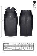 Bielizna - BRFEDERICA001 spódnica czarna rozmiar XL