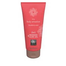 Żel/sprej-Shiatsu 2in1 Massage-Glide Strawberry scent 200ml.