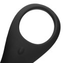 Pointed Vibrating Cock Ring - Licorice Black