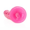Slim Realistic Dildo with Suction Cup - Glow in the Dark - 9'' / 22,5 cm