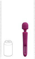 VIVE - Kiku - Rechargeable Double Ended Wand with Innovative G-Spot Flapping Stimulator - Pink
