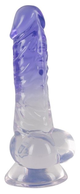 CLEAR DILDO WITH BALLS 14-2861