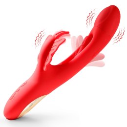 Butterfuly dual flicking vibrator