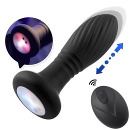Lighting anal plug black