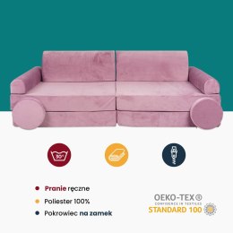 MeowBaby® Sofa dziecięca premium szara